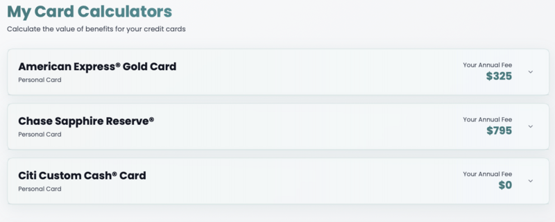 Card Value Calculators